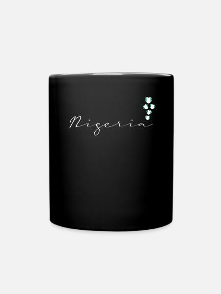 Nigeria - Tasse einfarbig - Schwarz