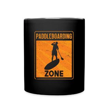 Stand Up Paddle Paddleboarding Zone Water Sports - Full Colour Mug - black - Front