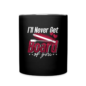 Stand Up Paddle I'll Never Get Board Water Sports - Full Colour Mug - black - Front