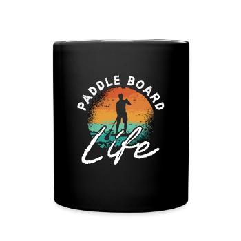 Stand Up Paddle Board Life Water Sports SUP Board - Full Colour Mug - black - Front