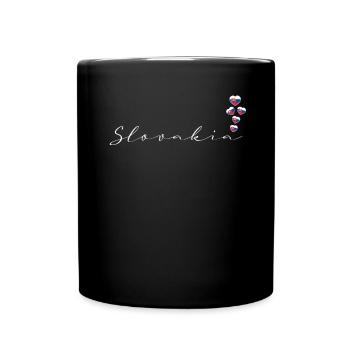 Slowakei - Tasse einfarbig - Schwarz - Vorne