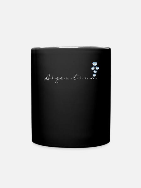 Argentinien - Tasse einfarbig - Schwarz