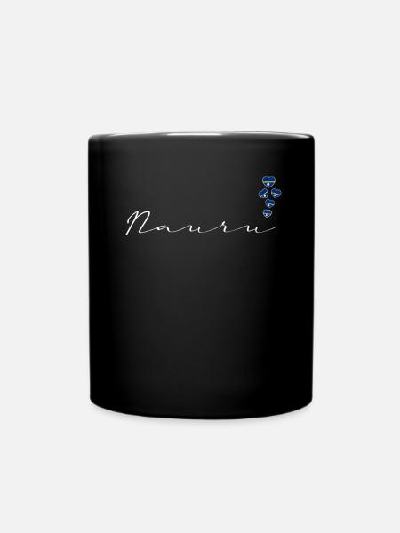 Nauru - Tasse einfarbig - Schwarz
