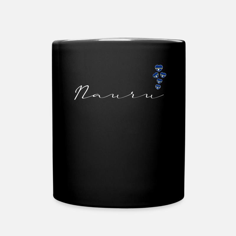 Nauru - Tasse einfarbig - Schwarz