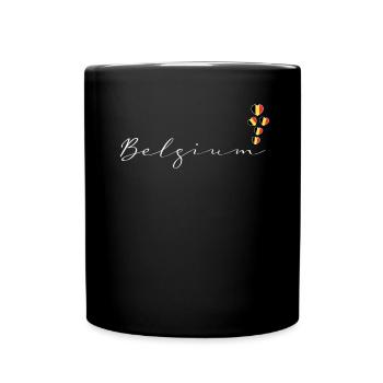 Belgien - Tasse einfarbig - Schwarz - Vorne