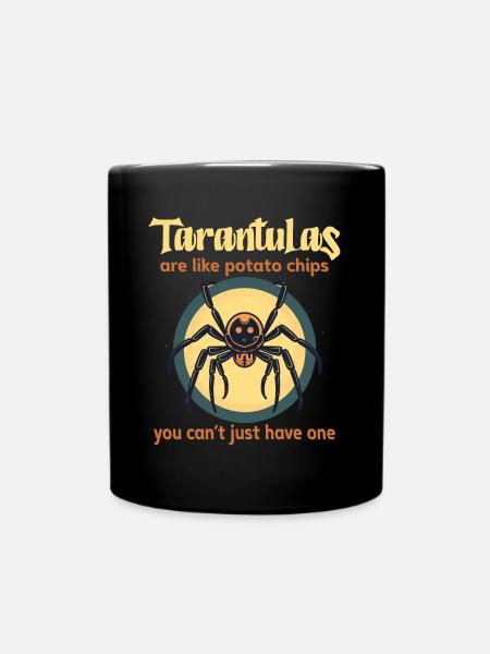 Vogelspinne - Tasse einfarbig - Schwarz