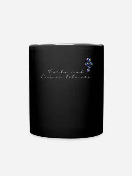 Turks und Caicosinseln - Tasse einfarbig - Schwarz