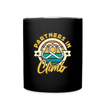 Indoor Climbing Partners In Climb Loves Bouldering - Tasse einfarbig - Schwarz - Vorne