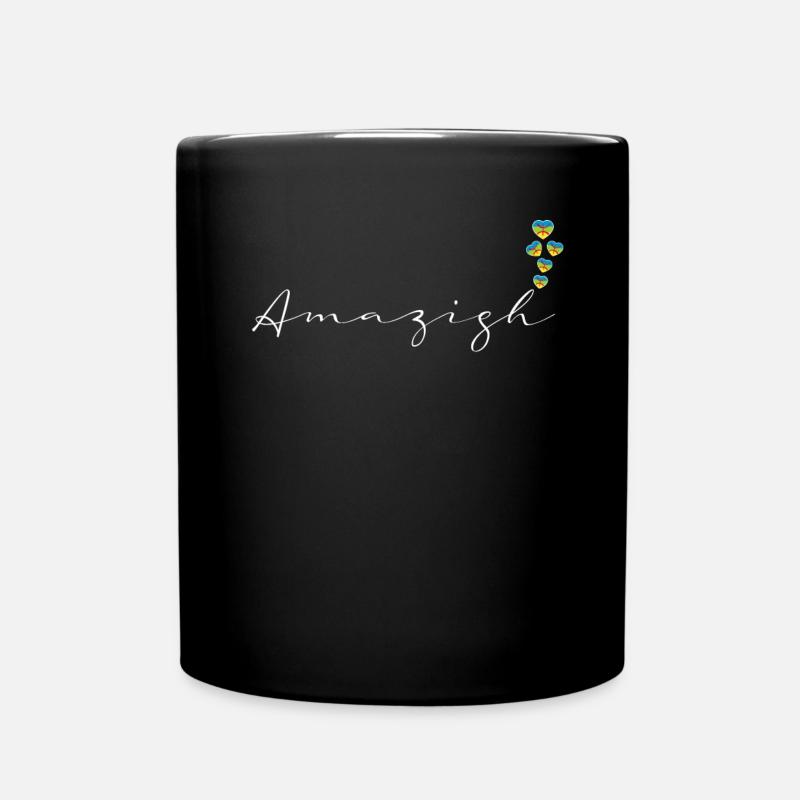 Amazigh - Tasse einfarbig - Schwarz