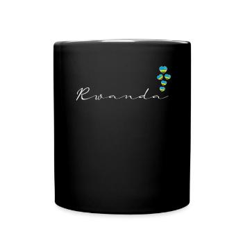 Ruanda - Tasse einfarbig - Schwarz - Vorne