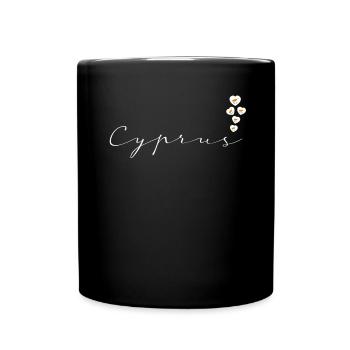 Zypern - Tasse einfarbig - Schwarz - Vorne