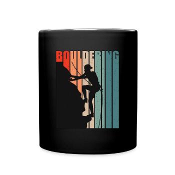 Indoor Climbing Bouldering Sport Climbing Climber - Tasse einfarbig - Schwarz - Vorne