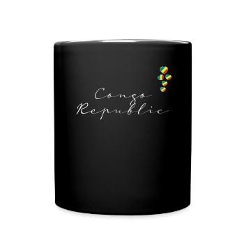 Kongo Republik - Tasse einfarbig - Schwarz - Vorne