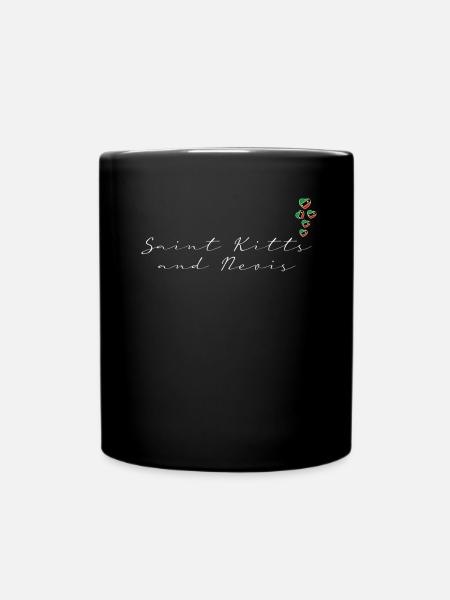 St. Kitts und Nevis - Tasse einfarbig - Schwarz