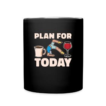 Pilates Plan For Today Reformer Pilates Instructor - Tasse einfarbig - Schwarz - Vorne