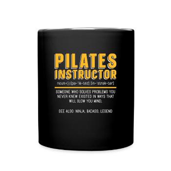 Instructeur de Pilates Quelqu’un qui résout la méditation - Mug uni - noir - Devant