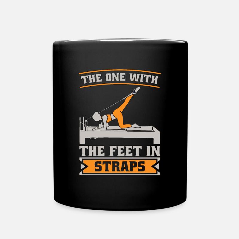 Pilates The One With The Feet In Straps Reformer - Tasse einfarbig - Schwarz