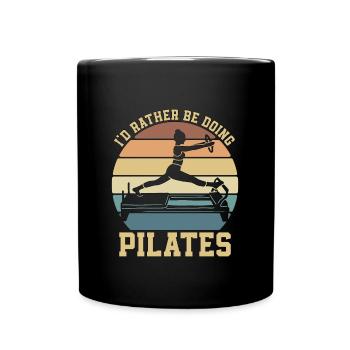 Pilates Je préfère faire de la méditation Pilates - Mug uni - noir - Devant