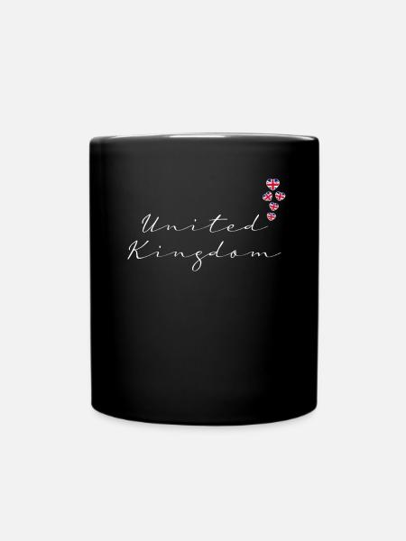 Großbritannien - Tasse einfarbig - Schwarz
