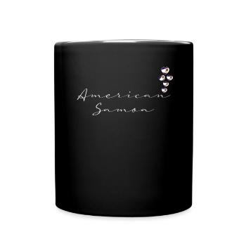 Amerikanisch-Samoa - Tasse einfarbig - Schwarz - Vorne