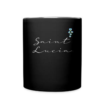 Saint Lucia - Full Colour Mug - black - Front