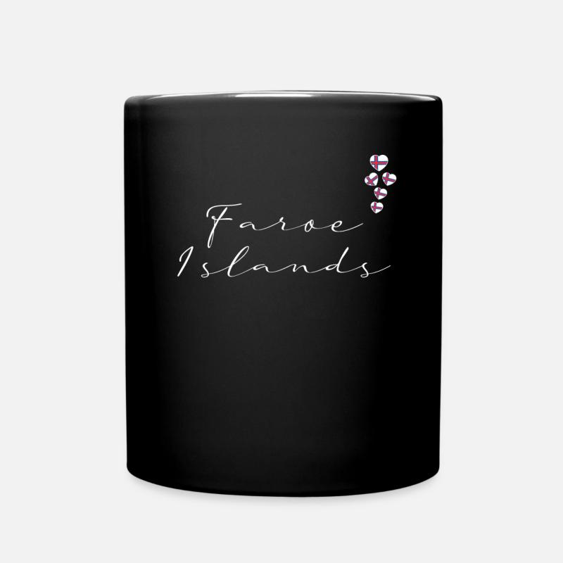Färöer Inseln - Tasse einfarbig - Schwarz