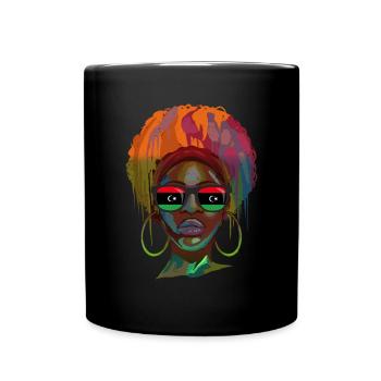 Libyen - Tasse einfarbig - Schwarz - Vorne
