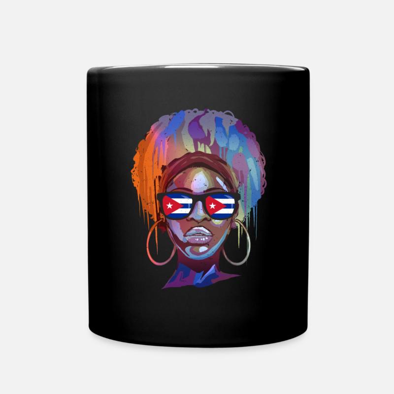 Kuba - Tasse einfarbig - Schwarz