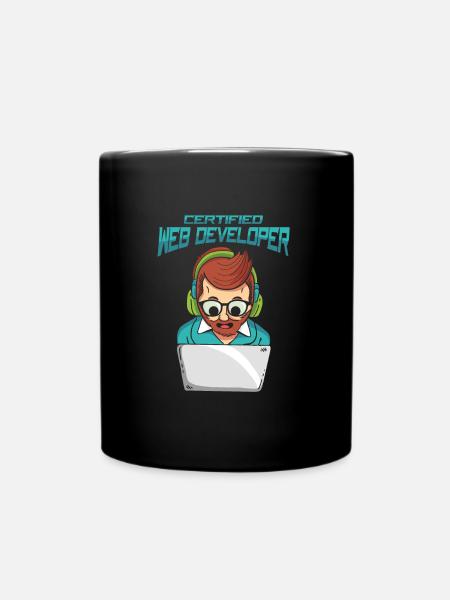 Web Entwickler Webdeveloper Zertifiziert - Tasse einfarbig - Schwarz