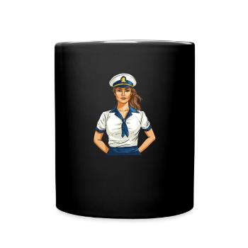 Sailing Sailors Sailboat Sailboat Women - Full Colour Mug - black - Front