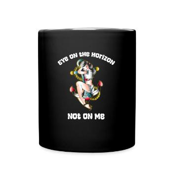 Segeln Segler Segelboot Cool Segelbootfrauen - Tasse einfarbig - Schwarz - Vorne