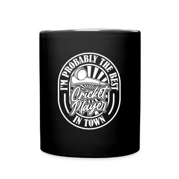 Cricket Funny - Full Colour Mug - black - Front