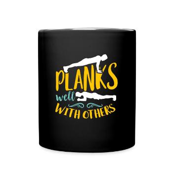 Pilates Planks Well With Others Pilates Instructor - Tasse einfarbig - Schwarz - Vorne