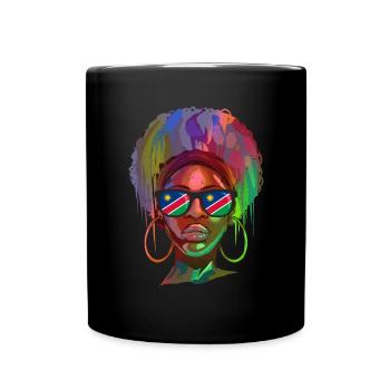 Namibia - Tasse einfarbig - Schwarz - Vorne