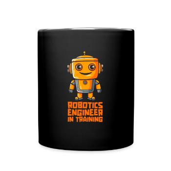 Robotik Ai Roboter Ausbildung - Tasse einfarbig - Schwarz - Vorne