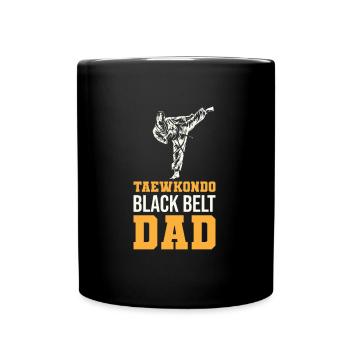 Taekwondo Vater Taekwondo Vater - Tasse einfarbig - Schwarz - Vorne