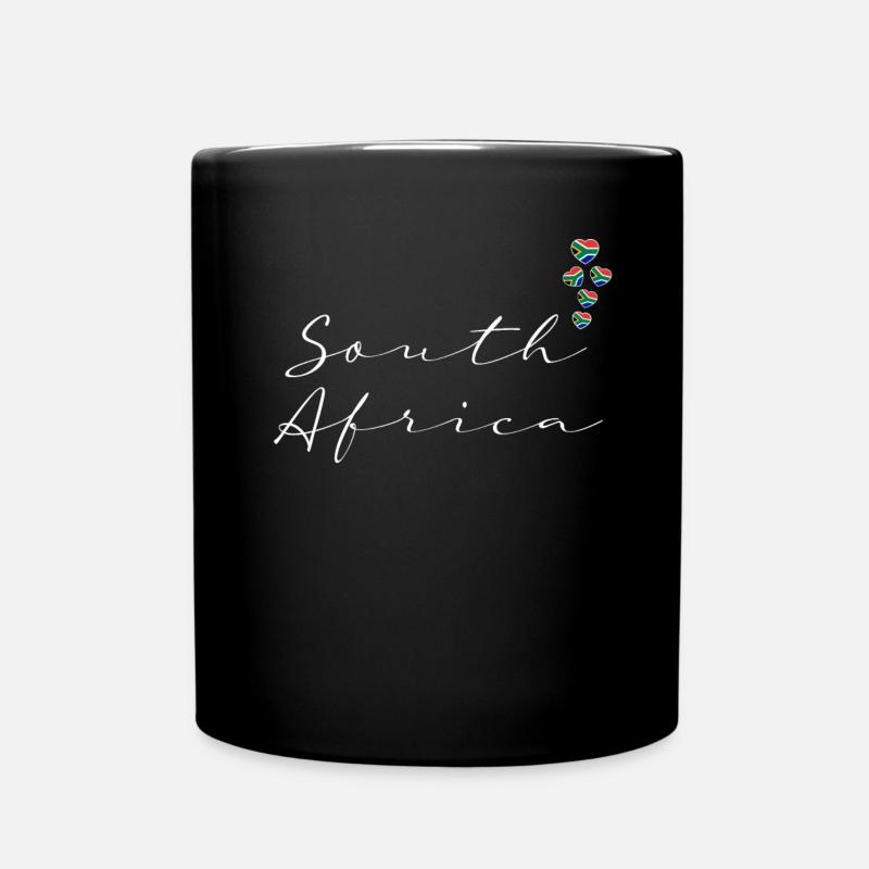 Südafrika - Tasse einfarbig - Schwarz