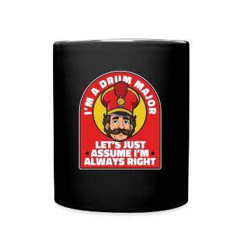 Ventilateur conduisant le train Spielmannszug cool - Mug uni - noir - Devant