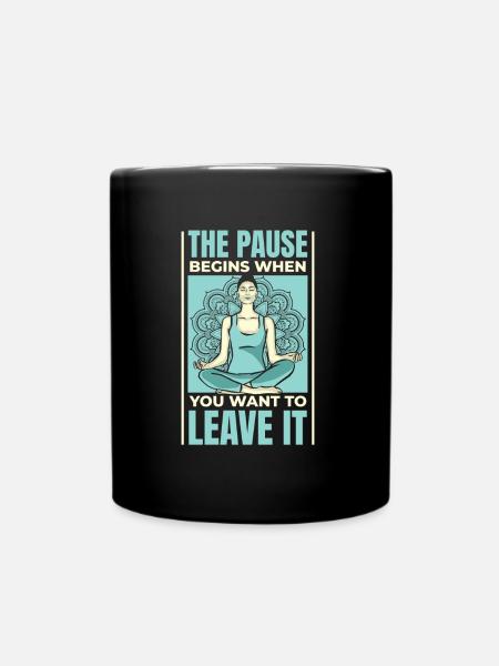 Yoga Cool - Tasse einfarbig - Schwarz