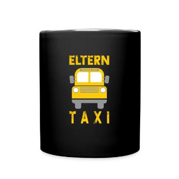 Schulbus School Bus Driver Grundschule Elterntaxi - Tasse einfarbig - Schwarz - Vorne