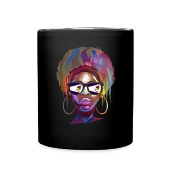 Amerikanisch-Samoa - Tasse einfarbig - Schwarz - Vorne