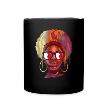 Bahrain - Tasse einfarbig - Schwarz - Vorne