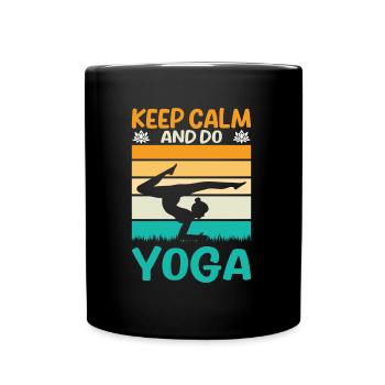 Yoga - Méditation Relaxation - Mug uni - noir - Devant