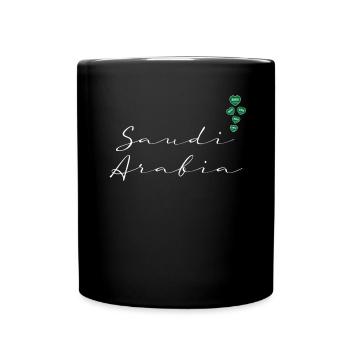 Saudi Arabia - Full Colour Mug - black - Front