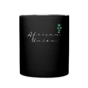 Union africaine - Mug uni - noir - Devant