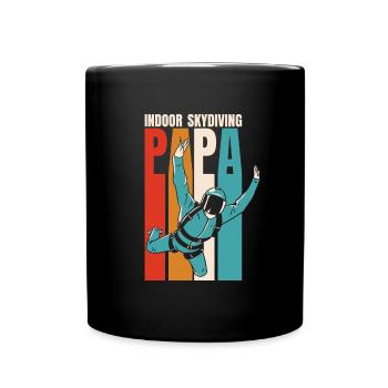 Parachutisme intérieur frais Indoor Fallschirmspringen - Mug uni - noir - Devant