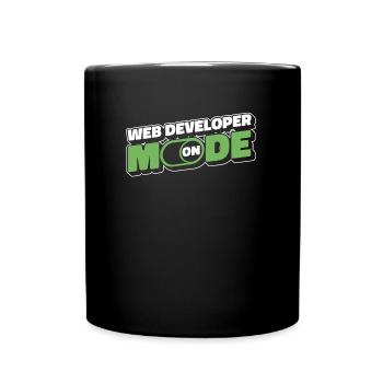 Développeur Web Mode développeur Web activé - Mug uni - noir - Devant