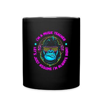 Professeur de musique Professeur de musique Cool - Mug uni - noir - Devant