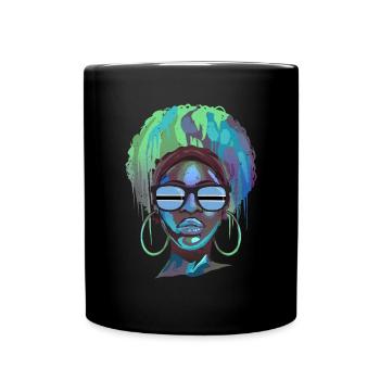Botswana - Tasse einfarbig - Schwarz - Vorne