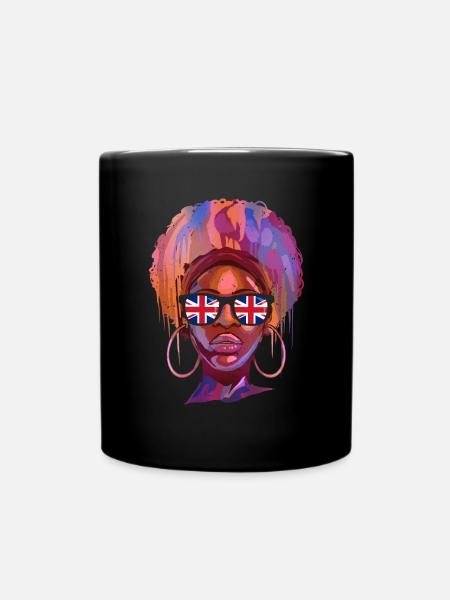 Großbritannien - Tasse einfarbig - Schwarz